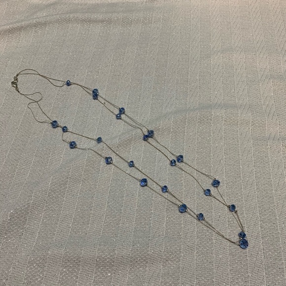 Beaded Necklace Blue - Picture 2 of 3